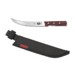 Combo: 8" Curved Rosewood Breaking Knife + Sheath 40039C (#5.7200.20C)