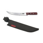 Combo: 10" Rosewood Curved Breaking Knife + Sheath 40130C (#5.7200.25C)
