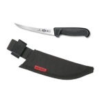Combo: 6" Semi-Stiff Black Boning Knife + Sheath 40515C (#5.6603.15C)