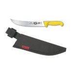 Combo: 10" Yellow Fibrox Cimeter Knife + Sheath 40475C (#5.7308.25C)