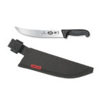 Combo: 10" Black Fibrox Cimeter Knife + Sheath 40539C (#5.7303.25C)