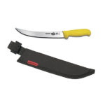 Combo: 10" Yellow Fibrox Breaker Knife + Sheath 42538C (#5.7208.25C)